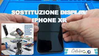 iPhone XR sostituzione display come sostituire schermo rotto smontaggio riparazione [upl. by Derrik]