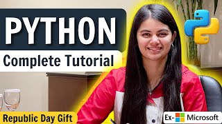 Python Tutorial for Beginners Full Course at shradhaKD  Republic Day Gift [upl. by Illehs]