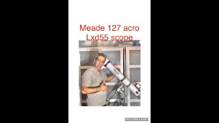 Looking at a Meade 127F93 acro LXD55 telescope astronomy meade refractor astro science [upl. by December]