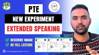 New Experiment PTE Extended Speaking  Describe Image and Retell Lecture 2023  Language Academy [upl. by Maddalena48]