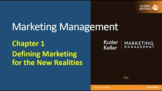 Marketing Kotler  Ch 1 Defining Marketing for the New Realities [upl. by Uwton]