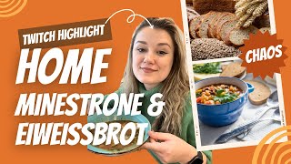 Wir kochen wieder TONNEN von ESSEN muahahaha CookLexa Minestrone amp Eiweissbrot [upl. by Aimat]