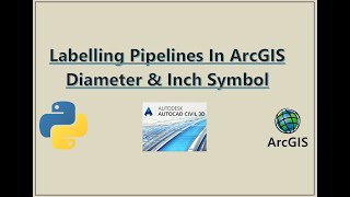 Labelling Pipelines With Diameter amp Inch Symbol [upl. by Ydwor]