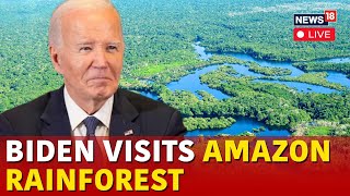 LIVE  Joe Biden News  Amid Rio Protest Joe Biden All Set To Visit Amazon Rainforest  N18G [upl. by Aelhsa]