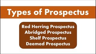 Lecture 10 Types of Prospectus for SEBI Grade A [upl. by Hax]