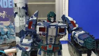 Transforming TFC Toys Ice Wolf and Dark Savior from Vehicle to Robot [upl. by Shimkus]