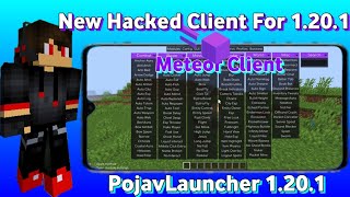 How To Download Best Hacked Client In PojavLauncher 1201  Meteor Client  500 Subscribers Special [upl. by Karlie]