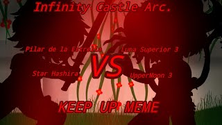 KEEP UP MEMEDemonSlayer AuInfini Castle ArcFuranku vs UpperMoon3My Ocs Tristan Games [upl. by Engle151]