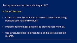 Steps of a Randomized Controlled Trial [upl. by Annotahs599]