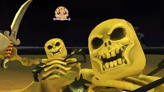 Skeleton Pirates  Lets Play Roblox Games with Cookie Swirl C [upl. by Ecirtel438]