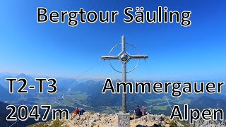 Bergtour Säuling  2047 Meter  T2T3  Ammergauer Alpen [upl. by Anuahsed186]