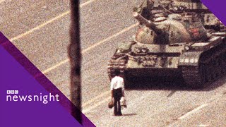 ARCHIVE Tanks roll into Tiananmen Square 4 June 1989  BBC Newsnight [upl. by Euqinna]