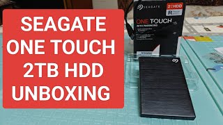 Seagate One Touch 2Tb External HDD unboxing [upl. by Treat]