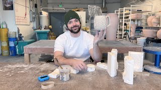 Slipcasting a Brain Coral texture mug [upl. by Mendel]