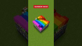 Rainbow wave Minecraft  minecraft shorts [upl. by Dahle]