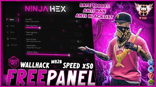 FREE PANEL PC GRATIS OB46 WALLHACK  SPEED  SNIPER LIFETIME FREE FIRE 🎁 ANTI BAN 100  NINJA HEX [upl. by Ahsieker310]