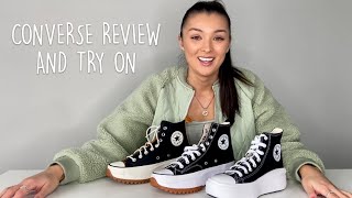 Converse Move Platform Hi amp Runstar Hike Hi and leather  Review styling and on feet [upl. by Ramos]