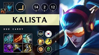 Kalista ADC vs Draven Legendary  KR Challenger Patch 1417 [upl. by Maddi488]