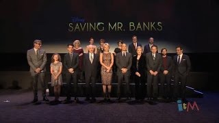 quotSaving Mr Banksquot cast speaks at Walt Disney Studios premiere [upl. by Rainah536]