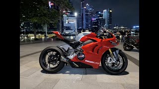 Ducati Panigale V4R Exhaust Sound  Dry Clutch Full Race Exhaust System [upl. by Nahsyar863]