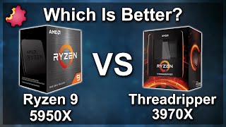 Ryzen 9 5950X vs Threadripper 3970X — Which Is Better [upl. by Evangeline]