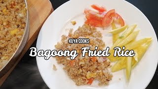 Bagoong Fried Rice  KuyaCooks [upl. by Merril]