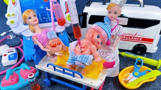 14 Minutes Satisfying with Unboxing Doctor Sister Playset，Car Accident Rescue ASMR  Review Toys [upl. by Dagny663]