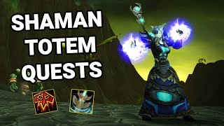 TBC Draenei Shaman Totem Quests  burning crusade classic [upl. by Eyllom]