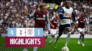 Tottenham Hotspur 41 West Ham  Premier League Highlights [upl. by Tiram]