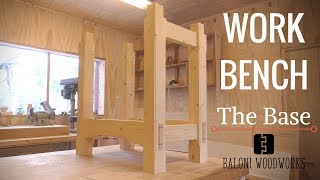 Woodworking Workbench Build  Part 1  The Base [upl. by Enyleuqcaj]