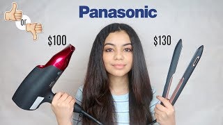 PANASONIC MAKES HAIR STYLING TOOLS TESTING THEIR BLOW DRYER AND FLAT IRON  HONEST OPINION [upl. by Quartet]