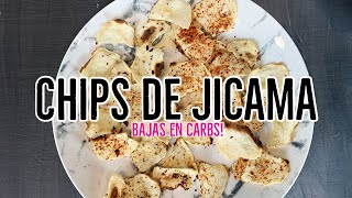 CHIPS DE JICAMA DIETA KETO  DIETA CETOGENICA [upl. by Ayotl]