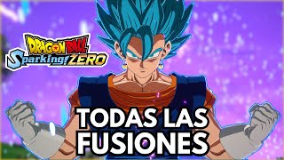 Todas las Fusiones de GOKU y VEGETA  Dragonball Sparking Zero  4K PC 60 FPS [upl. by Anaic578]