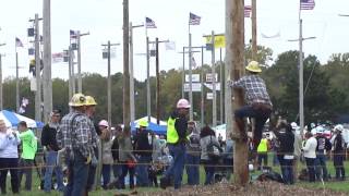 2016 Intl Lineman Rodeo Journeyman Pole Climb Seth [upl. by Bridie]