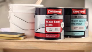 Johnstones Trade Paints Aqua Undercoat Satin and Gloss [upl. by Millicent]