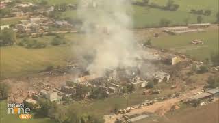 Harda Breaking Massive Explosion at Firecracker Factory in Harda Madhya Pradesh  News9 [upl. by Ivan]