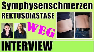 Rektusdiastase und Symphysenschmerzen weg Rückbildung aber richtig mit Maike Droste flacher Bauch [upl. by Swartz]