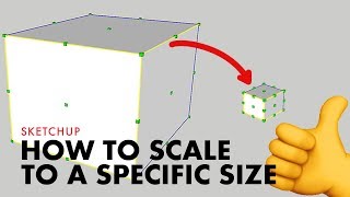 How to Scale to a Specific Size in Sketchup [upl. by Karlotta]