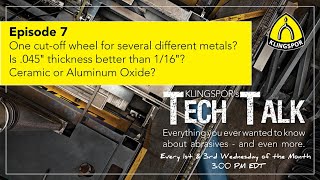 Which cutoff wheel for which kind of metal 045quot or 116quot thickness  KLINGSPORs TechTalk 7 [upl. by Lutero]