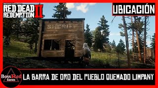 Red Dead Redemption 2  La Barra de Oro del Pueblo Quemado Limpany  Ubicación [upl. by Motch365]