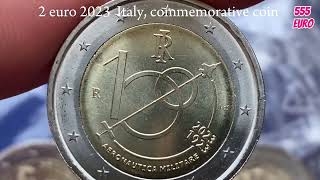 2 euro coin 2023 Italy [upl. by Ahsiaa]