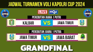 Jadwal Final Voli Kapolri Cup 2024 Hari iniJawa Timur vs Jawa BaratKapolri cup 2024 FinalLive [upl. by Novhaj908]