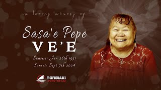 IN LOVING MEMORY OF SASA’E PEPE VE’E [upl. by Chally178]