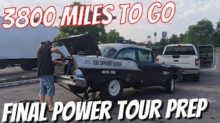 1957 Chevy Is Power Tour Ready  3800 Miles To Go What Could Possibly Go Wrong [upl. by Drusy]