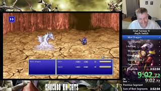 Final Fantasy 4 Pixel Remaster Any Switch in 3080688 Current WR [upl. by Onileva18]