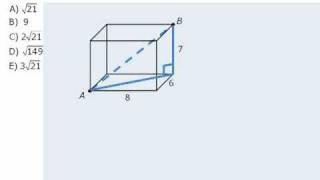 12 GMAT Practice Question 3D Diagonal [upl. by Ofella]