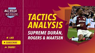 Tactics Analysis  How Aston Villas SUPREME Jhon Durán Morgan Rogers amp Ian Maatsen Hurt Bologna [upl. by Eceirehs789]