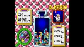 Dr Mario SNES  levels 2024 HI speed [upl. by Yttig]