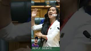 New zealand MP Hana Rawhiti Maipi clarke performed haka in parliament viral trending newzealand [upl. by Jedthus424]