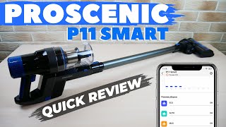 Proscenic P11 Smart REVIEW amp TEST✅ NEW cordless vacuum cleaner with APP connection🔋 [upl. by Egas433]